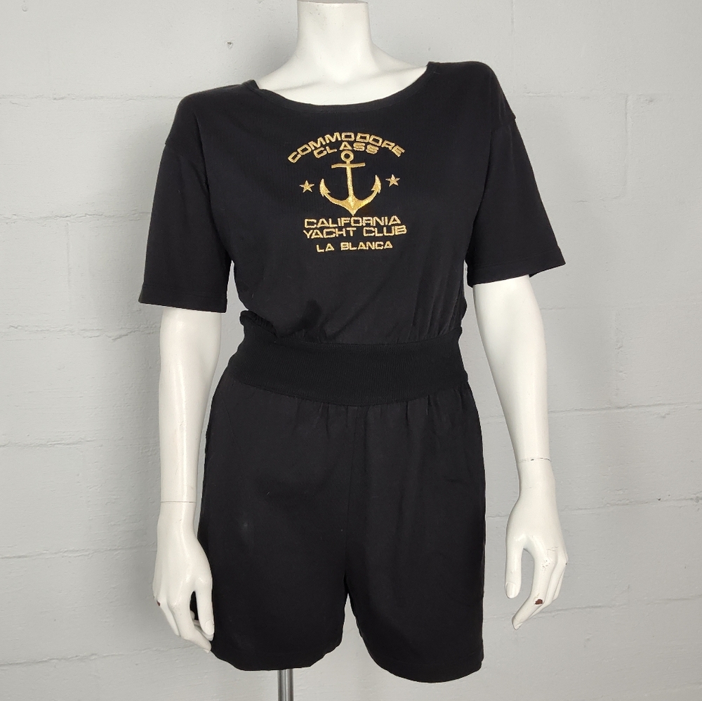 Vintage La Blanca Nautical Romper